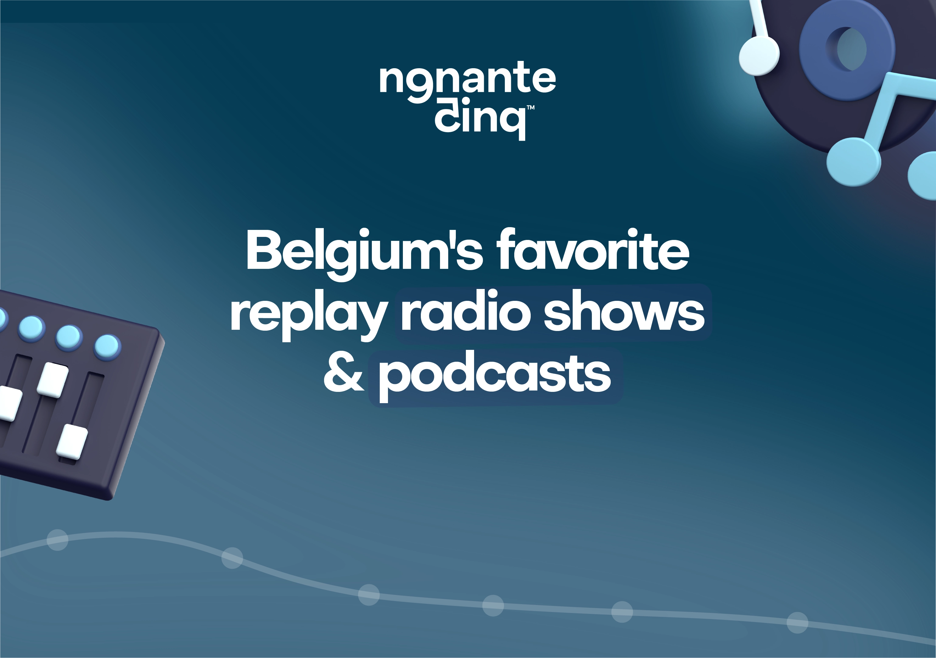 Which radio shows on replay and podcasts are the most popular among Belgians?